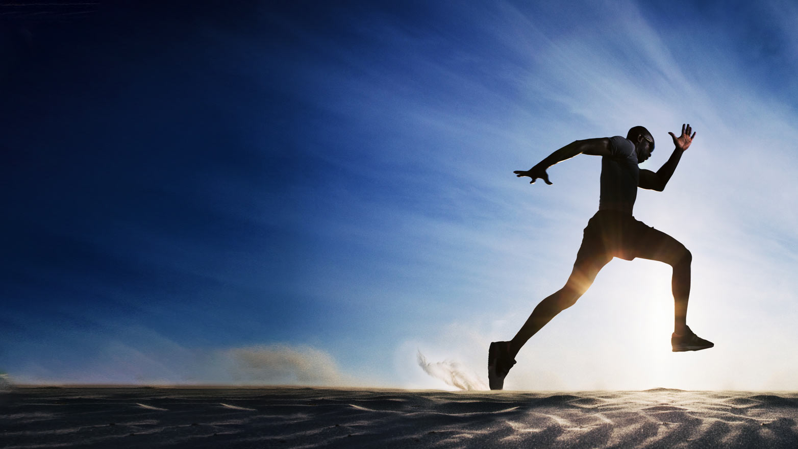 runner moving fast